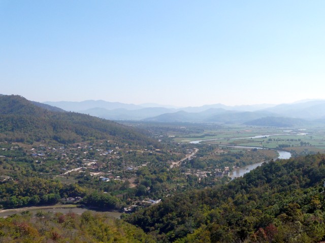 view from hilltop down Kok River